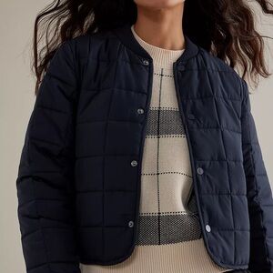 Rains Liner Water-Repellent Quilted Bomber Jacket